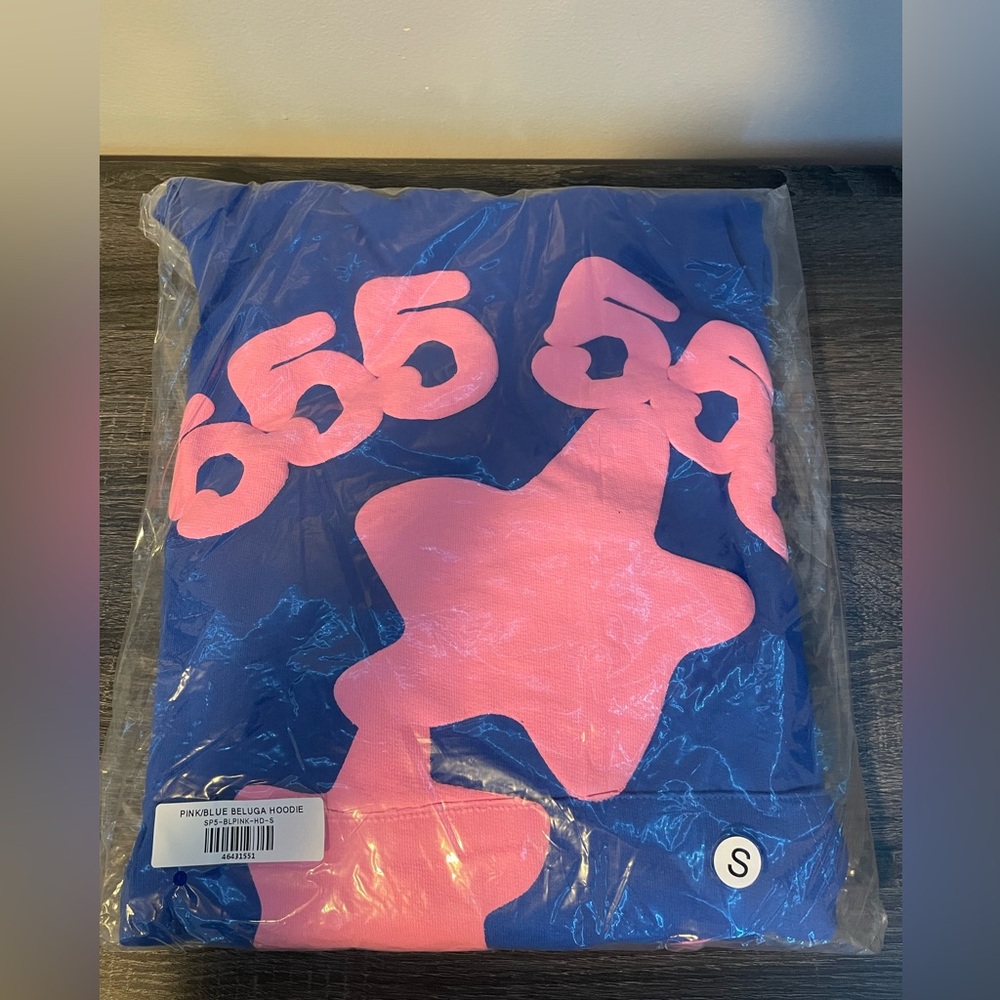Blue Sp5der beluga hoodie